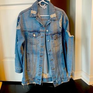 Tobi Distressed Denim Jacket